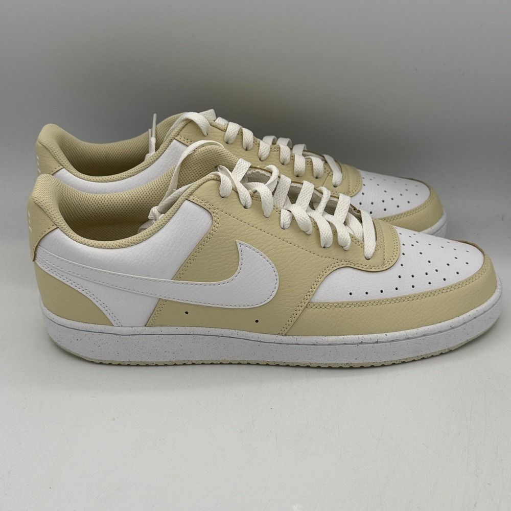 Nike Court Vision Low Shoes Men Size 13 Light Bone Khaki Basketball IF2621-002